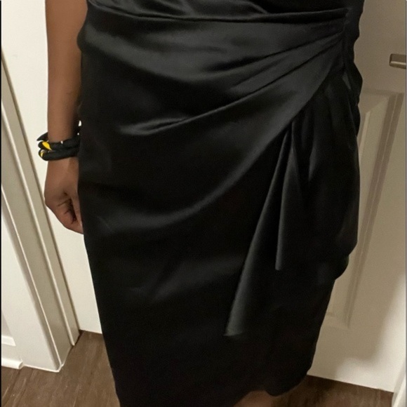 White House black market black evening dress size 4 - Picture 5 of 6